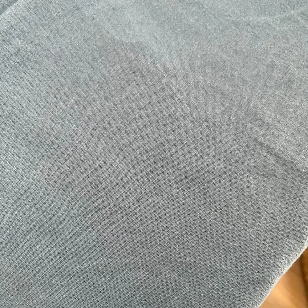 Bedsure Blue Cotton Linen Blend Full Duvet Cover Button Closure